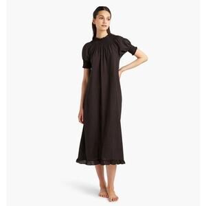 Hill House Home Caroline Nap Dress – Black Swiss Dot